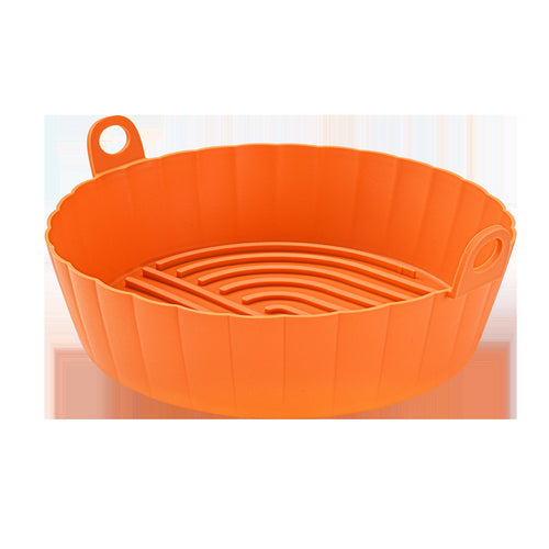 Air Fryer Silicone Baking Pan Burst Reusable High Temperature Resistant Foldable Thickened Silicone Baking Pan