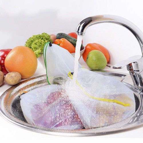 12pcs Reusable Mesh Produce Bags Washable Eco Friendly Bags for Grocery Shopping Storage Toys Fruit Vegetable Storage Bag